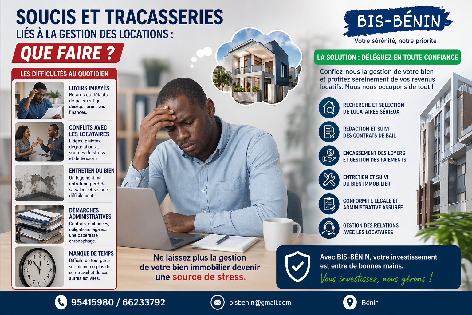 Soucis et tracasseries liés à la gestion des locations : QUE FAIRE ?